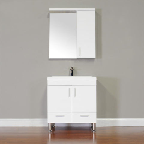 Image of Alya Bath Ripley 30" Single Modern Bathroom Vanity without Mirror AT-8085-B