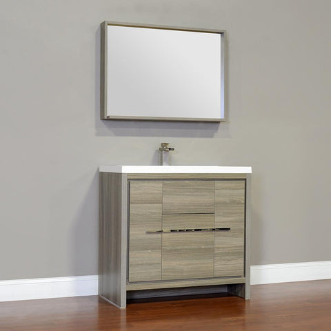 Image of Alya Bath Ripley 36" Single Modern Bathroom Vanity Set AT-8060-36-W-S