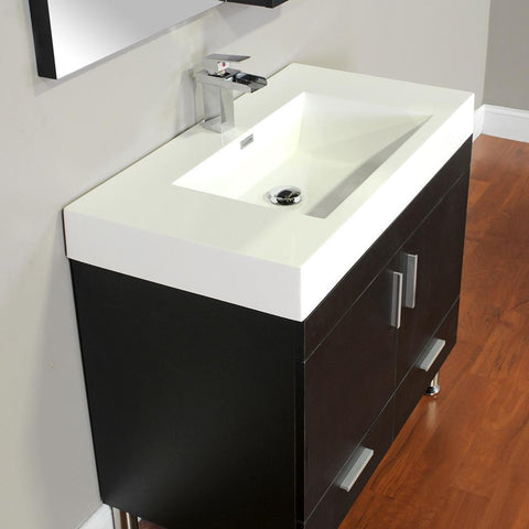 Image of Alya Bath Ripley 36" Single Modern Bathroom Vanity Set with Mirror AT-8089-B-S