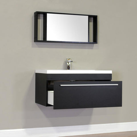 Image of Alya Bath Ripley 36" Single Wall Mount Modern Bathroom Vanity without Mirror AT-8090-B