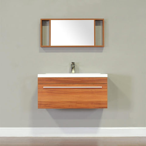 Image of Alya Bath Ripley 36" Single Wall Mount Modern Bathroom Vanity without Mirror AT-8090-B