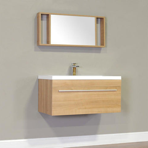 Image of Alya Bath Ripley 36" Single Wall Mount Modern Bathroom Vanity without Mirror AT-8090-B