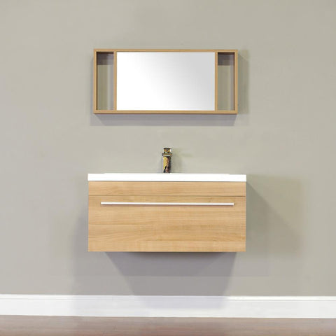 Image of Alya Bath Ripley 36" Single Wall Mount Modern Bathroom Vanity without Mirror AT-8090-B