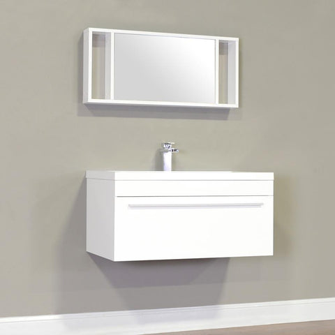 Image of Alya Bath Ripley 36" Single Wall Mount Modern Bathroom Vanity without Mirror AT-8090-B