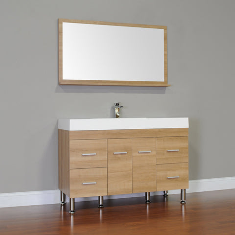Image of Alya Bath Ripley 47" Single Modern Bathroom Vanity without Mirror AT-8042-B