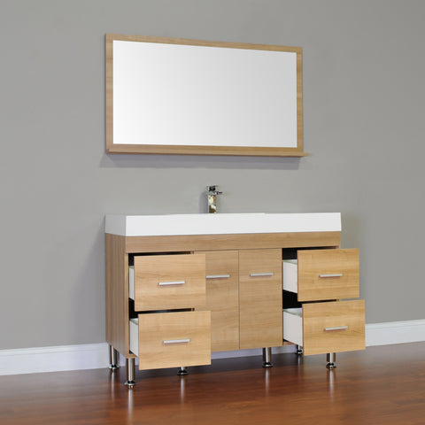 Image of Alya Bath Ripley 47" Single Modern Bathroom Vanity without Mirror AT-8042-B