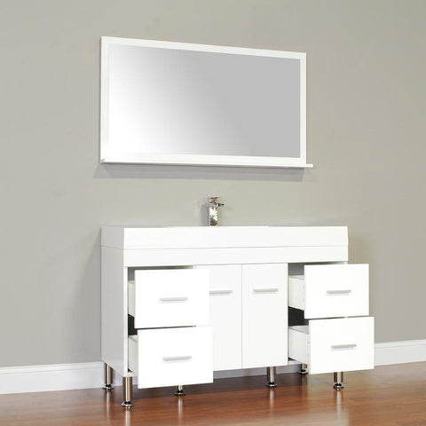 Image of Alya Bath Ripley 47" Single Modern Bathroom Vanity without Mirror AT-8042-B