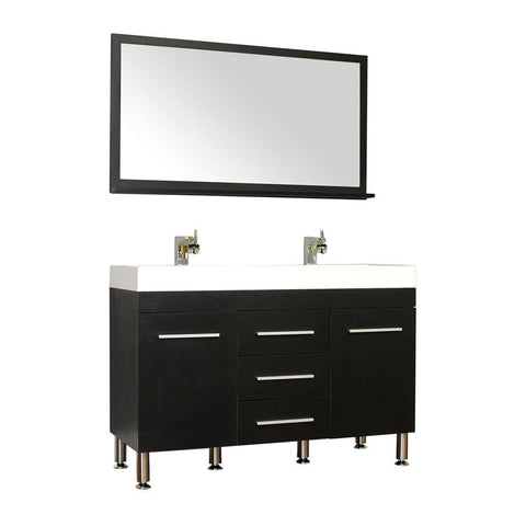 Image of Alya Bath Ripley 48" Double Modern Bathroom Vanity without Mirror AT-8048-B-D