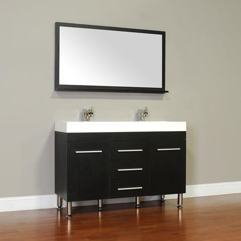 Image of Alya Bath Ripley 48" Double Modern Bathroom Vanity without Mirror AT-8048-B-D