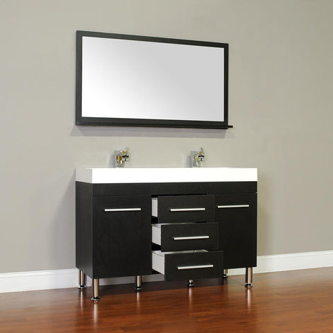 Image of Alya Bath Ripley 48" Double Modern Bathroom Vanity without Mirror AT-8048-B-D