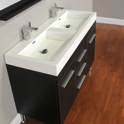 Image of Alya Bath Ripley 48" Double Modern Bathroom Vanity without Mirror AT-8048-B-D