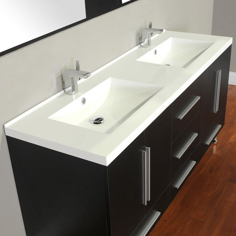 Image of Alya Bath Ripley 67" Double Modern Bathroom Vanity without Mirror AT-8063-B