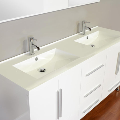 Image of Alya Bath Ripley 67" Double Modern Bathroom Vanity without Mirror AT-8063-B