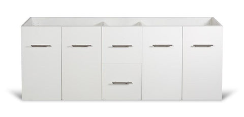 Image of Amelie 60" White Vanity Cabinet Only