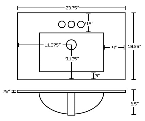 Image of American Imaginations Xena 90-in. W Floor Mount White-Dawn Grey Vanity Set For 3H4-in. Drilling AI-20212