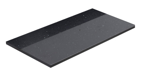 Image of American Imaginations Xena Farmhouse 38-in. W X 18.25-in. D Quartz Top In Black Galaxy Color AI-1743