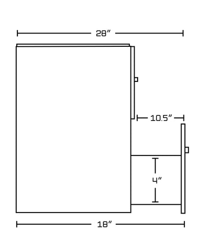 Image of American Imaginations Xena Farmhouse 92.75-in. W X 18-in. D Modern Wall Mount Plywood-Melamine Vanity Base Set Only In White-Dawn Grey AI-19631