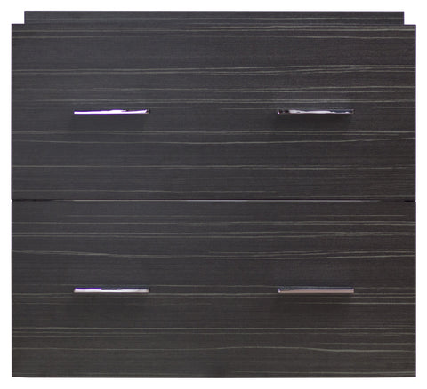 Image of American Imaginations Xena Quartz 24-in. W Wall Mount Dawn Grey Vanity Set For Wall Mount Drilling Black Galaxy Top AI-731