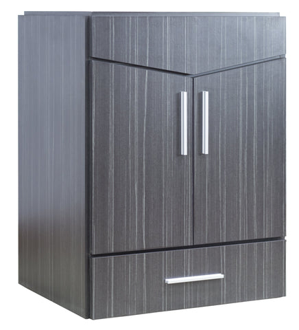 Image of American Imaginations Zen 23-in. W X 18-in. D Modern Wall Mount Plywood-Melamine Vanity Base Only In Dawn Grey AI-18119