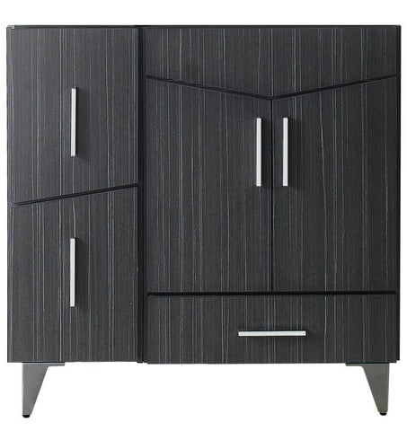 Image of American Imaginations Zen 35-in. W X 18-in. D Modern Plywood-Melamine Vanity Base Set Only In Dawn Grey AI-19563
