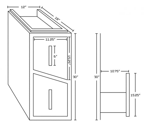 Image of American Imaginations Zen 35-in. W X 18-in. D Modern Plywood-Melamine Vanity Base Set Only In Dawn Grey AI-19563