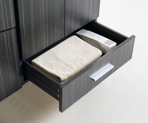 Image of American Imaginations Zen 46-in. W X 18-in. D Modern Wall Mount Plywood-Melamine Vanity Base Set Only In Dawn Grey AI-18131