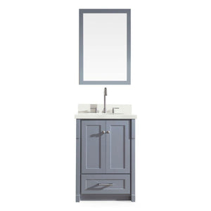 Ariel Adams 25" Single Sink Vanity Set in Grey L025S-GRY