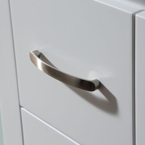 Image of Ariel Americano 73" White Modern Double Sink Vanity W/ White Quartz Top B073D-WQ-WHT B073D-WQ-GRY