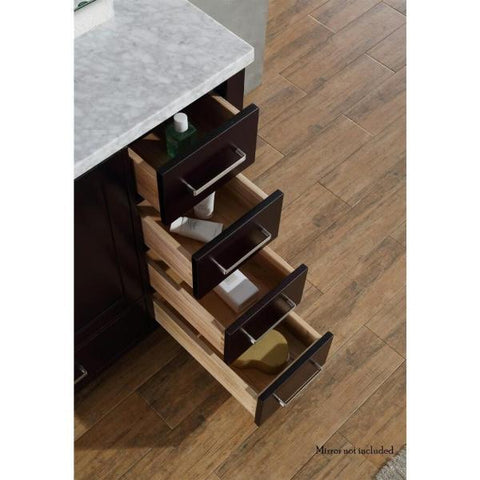 Image of Ariel Cambridge 37" Espresso Modern Single Sink Bathroom Vanity A037SLCWRVOESP