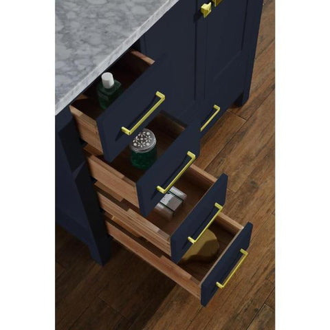 Image of Ariel Cambridge 37" Midnight Blue Modern Bathroom Vanity A037S-R-CWR-MNB A037S-R-CWR-MNB