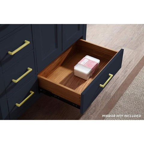 Image of Ariel Cambridge 37" Midnight Blue Modern Bathroom Vanity A037S-R-VO-MNB A037S-R-VO-MNB