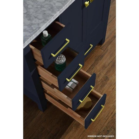 Image of Ariel Cambridge 37" Midnight Blue Modern Bathroom Vanity A037SRCWRVOMNB A037SRCWRVOMNB