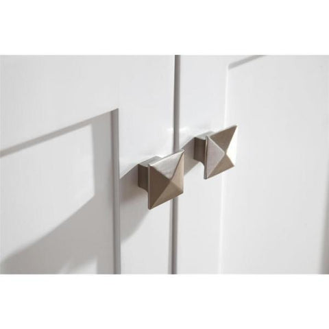 Image of Ariel Cambridge 37" White Modern Single Oval Sink Bathroom Vanity A037S-L-VO-WHT