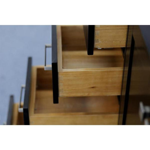 Image of Ariel Cambridge 42" Espresso Transitional Vanity Base Cabinet A043S-R-CWR-ESP A043S-R-BC-ESP