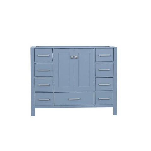 Image of Ariel Cambridge 42" Grey Transitional Vanity Base Cabinet A043S-BC-GRY A043S-BC-ESP