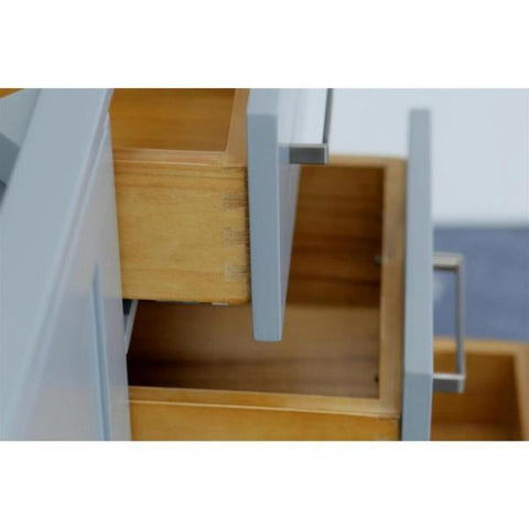 Image of Ariel Cambridge 42" Grey Transitional Vanity Base Cabinet A043S-L-BC-GRY