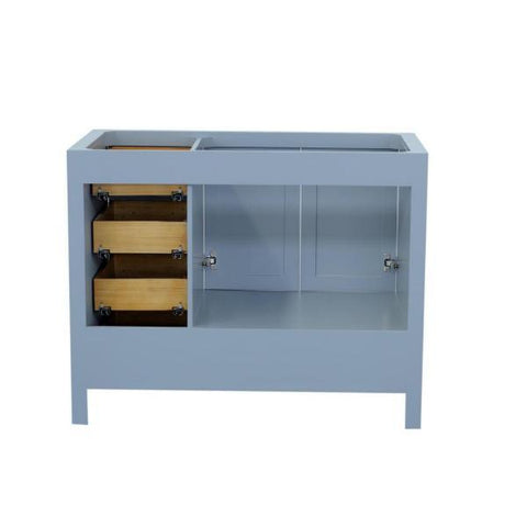 Image of Ariel Cambridge 42" Grey Transitional Vanity Base Cabinet A043S-L-BC-GRY