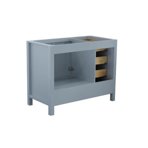 Image of Ariel Cambridge 42" Grey Transitional Vanity Base Cabinet A043S-L-BC-GRY
