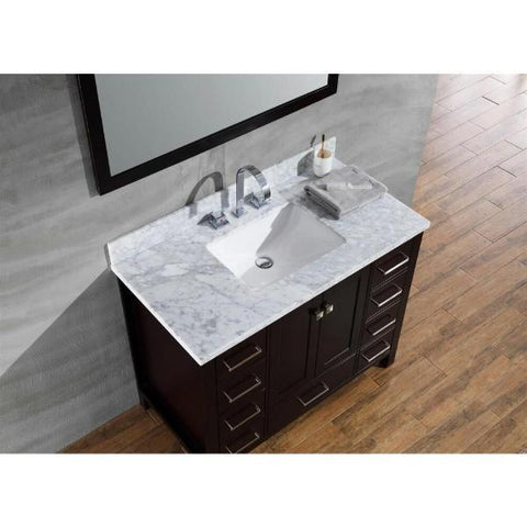 Image of Ariel Cambridge 43" Espresso Modern Rectangle Sink Bathroom Vanity A043S-CWR-ESP