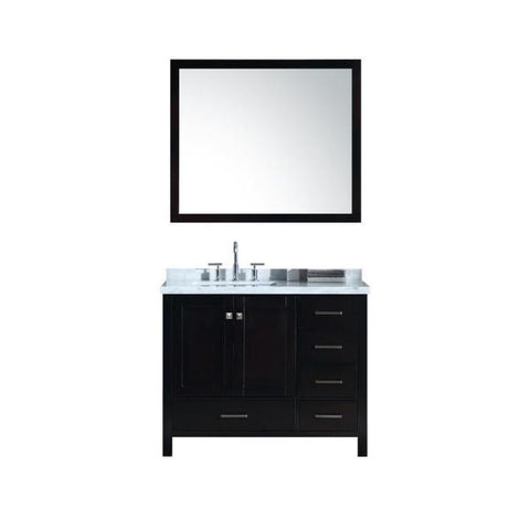 Image of Ariel Cambridge 43" Espresso Modern Rectangle Sink Bathroom Vanity A043S-L-CWR-ESP