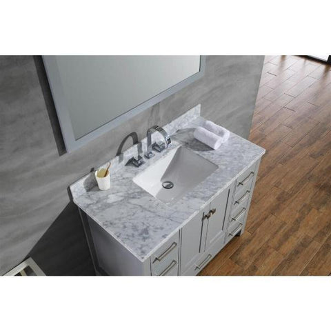 Image of Ariel Cambridge 43" Grey Modern Rectangle Sink Bathroom Vanity A043S-CWR-GRY
