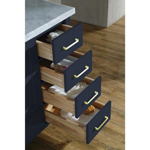 Image of Ariel Cambridge 43" Midnight Blue Modern Oval Sink Bathroom Vanity A043S-L-MNB