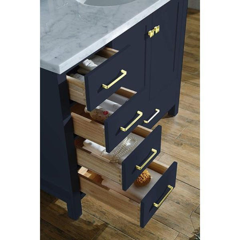 Image of Ariel Cambridge 43" Midnight Blue Modern Oval Sink Bathroom Vanity A043S-R-MNB