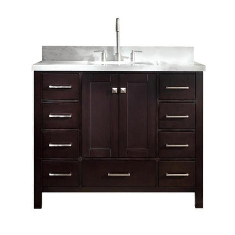 Image of Ariel Cambridge 43" Single Sink Vanity Set in Espresso