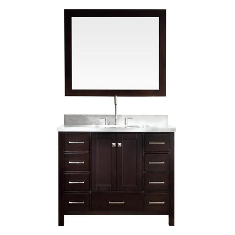 Image of Ariel Cambridge 43" Single Sink Vanity Set in Espresso A043S-ESP