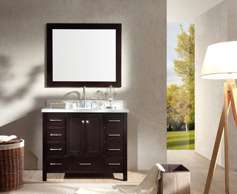 Image of Ariel Cambridge 43" Single Sink Vanity Set in Espresso A043S-ESP