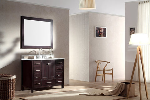 Image of Ariel Cambridge 43" Single Sink Vanity Set in Espresso A043S-ESP