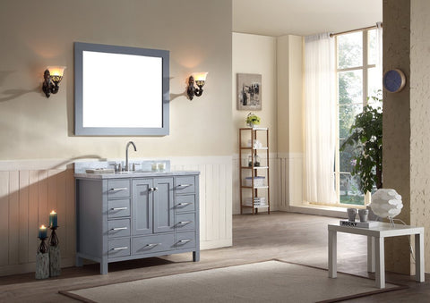 Image of Ariel Cambridge 43" Single Sink Vanity Set in Grey A043S-GRY