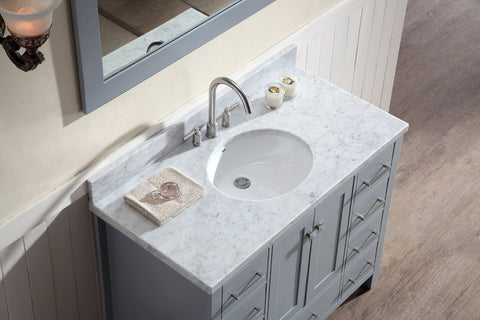 Image of Ariel Cambridge 43" Single Sink Vanity Set in Grey A043S-GRY