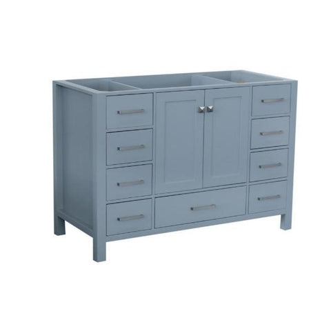 Image of Ariel Cambridge 48" Grey Transitional Vanity Base Cabinet A049S-BC-GRY A049S-BC-GRY